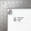 Pingente fofo de ovelhinha com padrão 15x11mm, acessório de liga metálica DIY para colares, pulseiras e chaveiros de bolsa, atacado