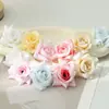Rosa de Amazon Cabeza de Flor Pequeña DIY Haciendo Pequeños Accesorios Flores Artificiales Tela de Seda de Simulación Cabeza de Flor Accesorios de Fotografía