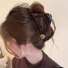 Pinza de garra de lunares estilo coreano, pinza para el pelo modelo nuevo de alta gama 2026, pinza de tiburón grande exquisita para cabello grueso