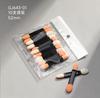 Esponja para Uñas con Mango, Pincel de Maquillaje Espejo Mágico Aurora, Pincel para Sombras de Ojos de Doble Punta, Herramienta Desechable para Sombras de Nariz de Maquillaje al por Mayor