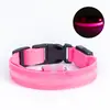 Coleira para cachorro, coleira iluminada para pet, recarregável e ajustável, adequada para gatos e cachorros, para passeios noturnos, com engate para guia, recurso anti-perda, disponível para atacado