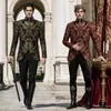 Chaqueta de Traje Rey Príncipe de la Corte Halloween Noble Estilo Europeo Ropa Formal para Hombre Disfraz de Actuación Ropa Renacentista