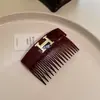 Peine Invertido con Letra H de Moda Coreana para Mujer 2025 Nuevo Estilo Flequillo y Cabello Despeinado en la Parte Posterior de la Cabeza Peine Acabado para el Cabello Tocado