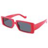 Novos óculos de sol quadrados da moda femininos tendência transparentes personalizados óculos para street style passarela óculos de sol transfronteiriços