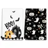 Bestseller transfronteiriço: Pano de cozinha de caveira de Halloween escuro e peculiar, Decoração de Halloween, Pano de mesa para limpeza, Pano de lavar louça