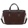 Bolsa tote de alta qualidade para mulheres, nova coleção 2026, bolsa de mão pequena requintada, bolsa tiracolo de camurça, bolsa tote pequena