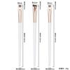 Set de 3 piezas de pinceles delineadores de hoja, pinceles angulados para cejas para delinear, pinceles de maquillaje ultrafinos para sombrear y dar forma a las cejas, sombra de ojos