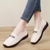 Sapatos Casuais Femininos Planos e Confortáveis, Mocassins Versáteis Antiderrapantes, Sapatos de Trabalho Slip-On da Moda