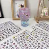 Nuevas pegatinas creativas de HelloKT con forma de hibisco, pegatinas decorativas lindas y de moda de alto valor para decoración casual