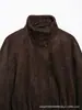 Comercio Exterior Transfronterizo Ropa de Mujer Otoño/Invierno Nueva Moda Europea y Americana Chaqueta Abrigo Efecto Textura Ante Retro 4344651
