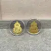 Shenzhen Shuibei Mismo Estilo Oro Puro 999 Tesoro de la Fortuna Aleación Gato de la Suerte Adhesivo Dorado para Teléfono Móvil para Atraer Riqueza Tienda de Oro