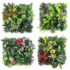 25*25cm Parede de Plantas Revestimento de Parede Gramado Decoração Floral Fundo Parede de Grama Plástica Estilo Samambaia Ins Alta Simulação