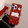 Cachecol de Bolinhas Estilo Ins Urso Capa para Celular Iphone17 Apple 16 18Promax Anti-Queda 11ª Geração 13 Macio X