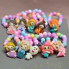 Pulsera Nueva de Dibujos Animados para Niñas, Pulsera de Perlas de Colores Sanrio para Niños, Pulsera de Perlas de Colores Nueva para Niñas, Pulsera de Princesa