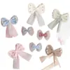 Exquisitos Accesorios y Materiales de Malla de Perlas con Forma de Lazo para Pinzas de Pelo, Tocados, Ropa, Sombreros, Ropa Interior, Bolsos y Accesorios de Bricolaje