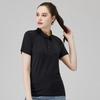 Polo de manga corta con logotipo personalizado, secado rápido, transpirable, deportivo, con solapa, mono cultural, estampado bordado.