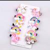 [set de 10 piezas] pinza para el cabello para niños caricatura linda princesita no lastima el set creativo punto niña pinza lateral