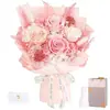 Ramo transfronterizo para el Día de la Madre, rosas coloridas, regalo para San Valentín y cumpleaños, flor eterna, regalo de flor seca para novia