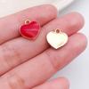 Corazón Rosa San Valentín Goteo de Aceite Rosa Carta de Amor Colgante para Collar DIY Accesorios de Joyería Zhongcheng