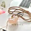 Colgante de Jade Afgano Natural Ruyi Flor de Loto Candado de Paz Regalo para Mamá y Novia Collar Estilo Chino Adorno Sencillo para el Cuello