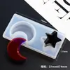 Pegamento de Cristal DIY Pegamento de Resina Epoxi UV Alta Transparencia Molde de Silicona de Estrella Luna Corazón Pata de Gato