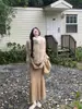Chaleco Exterior de Alta Gama de Nicho Retro Chic Otoño e Invierno Versátil con Piel Integrada Cálido Chaleco de Piel Sintética para Mujer