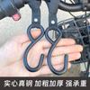 Gancho Universal para Vehículos Eléctricos para Bicicletas con Batería Montada Delanteramente, Motocicletas, Cascos y Uso de Reparto, Sencillo y Sin Clavos