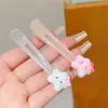 Lindo Pasador de Pelo Sonriente KT Pinza Lateral para Flequillo Adorno de Pelo Estrella Adorno de Pelo Pinza Rota Pinza de Pato Corazón de Niña Pinza Transparente