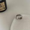 Anillo de mahjong retro retro coreano ins para mujer diseño de nicho moderno reclutando qian duo apertura ajustable anillo de dedo índice