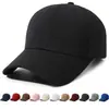 Boné de Baseball Liso Transfronteiriço para Homens e Mulheres, Chapéu de Aba Curva com Proteção Solar Ajustável, Chapéu Versátil Simples Tendência para Primavera e Verão