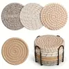 Manteles Tejidos de Cuerda de Algodón de Amazon para Uso en el Hogar, Manteles de Cuerda de Algodón, Posavasos, Tapetes para Cazuelas, En Stock, Tapetes Simples Aislantes de Calor