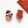 Muñeca de la Fortuna Linda Brillante de Año Nuevo Accesorios de Resina DIY Llavero Funda de Teléfono Accesorios para el Cabello