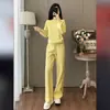 Impresionante Conjunto Deportivo Casual para Mujer en Otoño e Invierno, Sudadera Redonda de Alta Gama, Elegante y Rejuvenecedor, Conjunto de Dos Piezas con Pantalones de Pierna Ancha