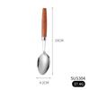 Nuevo Estilo Mango de Madera de Sapele Acero Inoxidable 304 Cuchillo, Tenedor y Cuchara Juego de Cubiertos, Estilo Retro Japonés Juego de Cuatro Piezas, Estilo Ins Venta al por Mayor