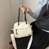 Bolsa pequena color-blocking estilo coreano para mulheres, nova bolsa de mão casual outono 2026, bolsa de ombro de grande capacidade, bolsa quadrada pequena