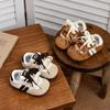 Zapatos de entrenamiento moral para niñas 2025 primavera nuevo zapatilla de bebé de suela blanda para niñas zapatos de tablero de corte bajo con cordones zapatos Birkenneth para niños