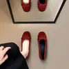 Nuevos Zapatos de Hada de Verano 2026, Zapatos de Tacón Bajo Suaves, Mocasines Planos Suaves de Gamuza con Lazo Poco Profundo, Zapatos Slip-On Versátiles