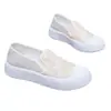 Sapatos de Lona com Solado Grosso Nuanfenglai Xiaoxiangfeng para Mulheres Novo Estilo Primavera e Verão 2026 Sapatos Flats Slip-On Confortáveis para Mulheres