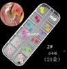 Manicura traje de flores secas tridimensionales suministros pétalos de plantas joyería para uñas 12 colores flor eterna venta caliente transfronteriza