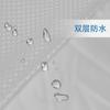 Cortina de ducha de lino sintético de fábrica de 150 g, cortina de baño impermeable, anillo grande, engrosada