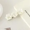 Grampos de cabelo florais elegantes estilo coreano, acessórios de cabelo para franja lateral, presilhas versáteis francesas, grampos de cabelo de luxo leve atacado