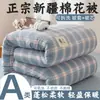 Estilo minimalista japonés Clase A algodón lavado algodón de Xinjiang colcha colcha desmontable lavable núcleo de colcha regalo colcha de invierno estudiante colcha de primavera y otoño