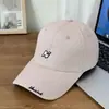 Nueva Gorra de Béisbol de Moda con Bordado de Letras de Marca y Visera Dura para Mujer, Estilo Coreano Casual de Moda Versátil Protector Solar para Hombre, Protección Solar