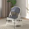 Silla plegable mediana-alta 35cm para adulto, silla con respaldo para el hogar, silla de estudio para estudiante, asiento portátil para oficina, taburete pequeño, silla de comedor