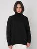 Suéter de cuello alto de color sólido transfronterizo Europeo y Americano Otoño e Invierno 2025 Estilo Clásico Versátil Holgado Elegante Suéter Pulóver