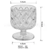 Copa de vino pequeña simple grabada, vaso de chupito de tallo corto, vaso para licores para uso en restaurantes y hogares, copa de vino extranjera rayada, copa de vino blanco con forma de diamante