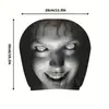 Estampado de Rostro Fantasma Terrorista Transfronterizo Funda para Reposacabezas de Coche Tipo Elástico para Decoración de Halloween Funda de Almohada para Coche Venta al por Mayor