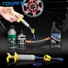 Herramienta de Inyección de Líquido Autorreparador para Neumáticos de Bicicleta al Vacío Jeringa de Relleno de Líquido Reparador para Neumáticos de Bicicleta de Montaña y de Carretera