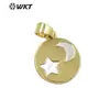 JP325 incrustaciones de oro patrón geométrico Luna estrella patrón interesante pulsera impresa pulsera cadena colgante accesorios
