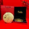 Shuibei Mismo Estilo Moneda de Oro 50mg Oro Puro 999 Riqueza Instantánea Moneda de Oro Conmemorativa Regalo de Cumpleaños Venta al por Mayor
